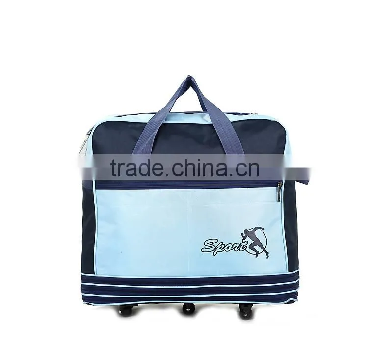 420D Crinkle Nylon 2016 travel bag on wheels or with wheels