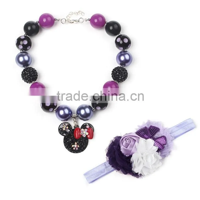 2016 ruby beaded baby doll pendant necklace