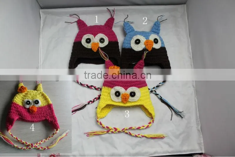 baby crochet owl hat,baby Owl hat,lovely hat
