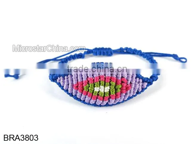 Wholesale String Knitted Macrame Turkish Eye Bracelet