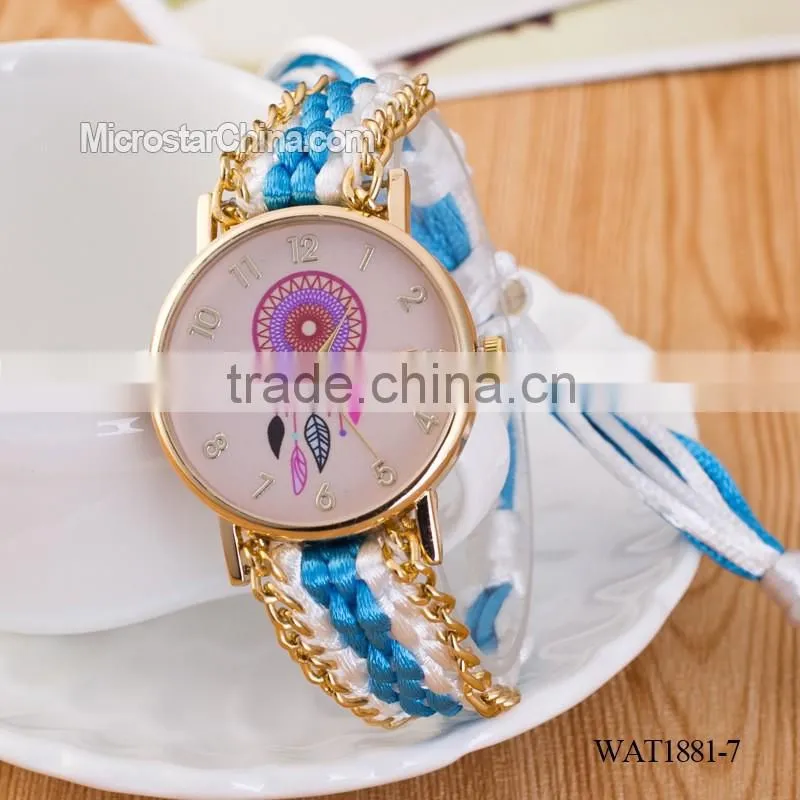 Elastic knitting watch chain dream catcher watch wrist