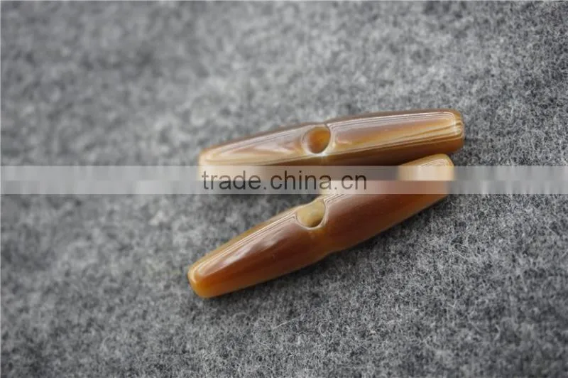 RESIN ONE HOLE CAFE TOGGLE BUTTON FOR GARMENT ACCESSORIES