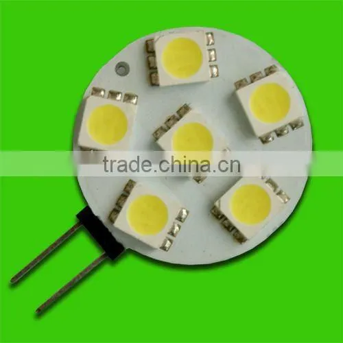 1.2W 10-30V DC G4 24V 5050 6SMD Led Bulb