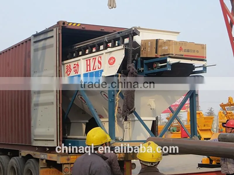Mobile Concrete Batching Mixing Plants, YHZS90 Wet Mix Concrete Mixing Plant