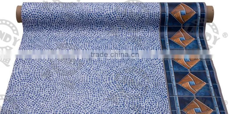 Custom high quality pattern pvc vinyl swimming pool hdpe liner