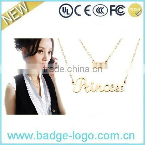 gold-plating metal beaded necklace