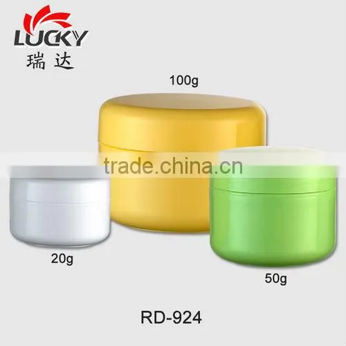 Empty Plastic Cosmetic face cream Jar RD-922