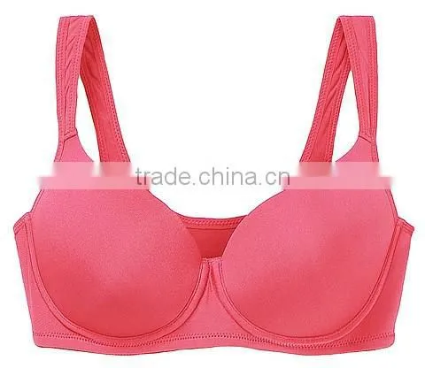 hot sell ladies popular underwear solid microfiber soft comfortable supported sport bra