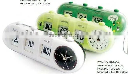 Flip calendar clock for gift RD9850