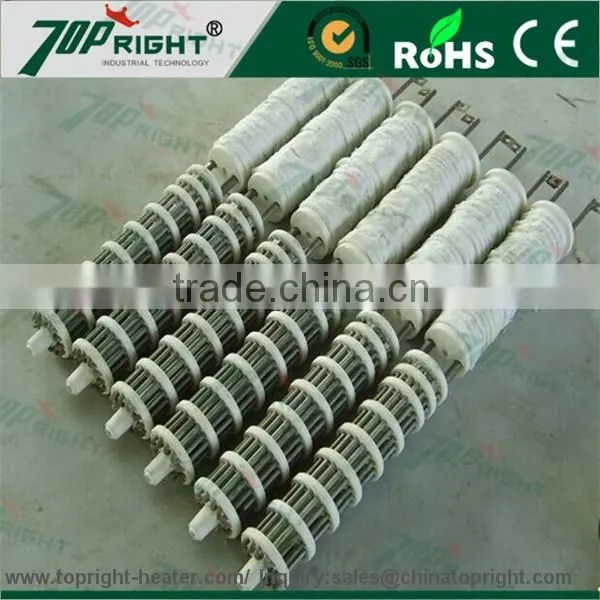 white High Temperature Electrical heating element Cordierite ceramic Bobbin heater