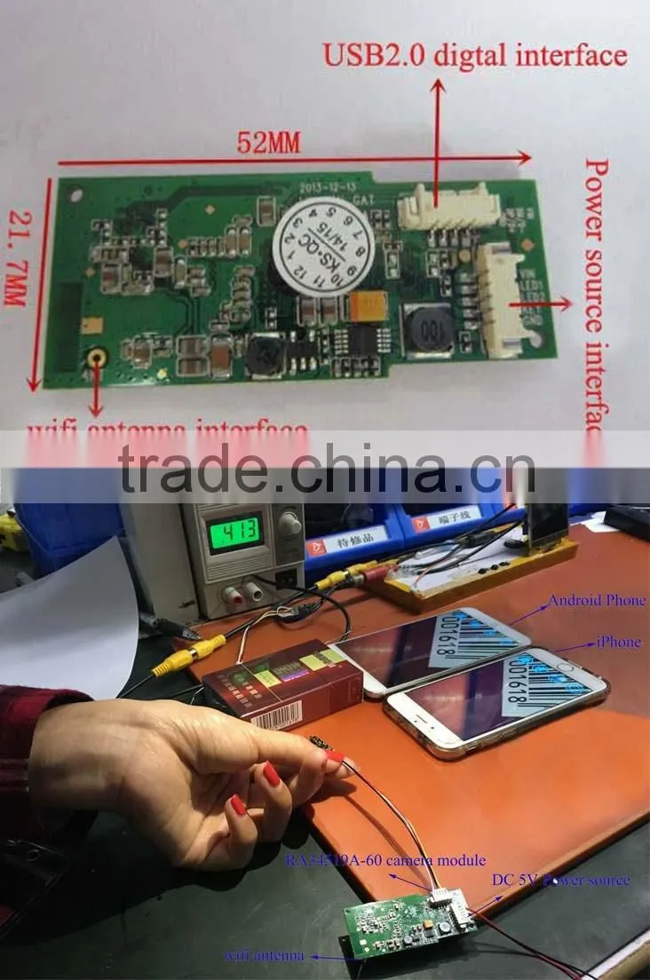 Small usb cmos camera module with wifi module