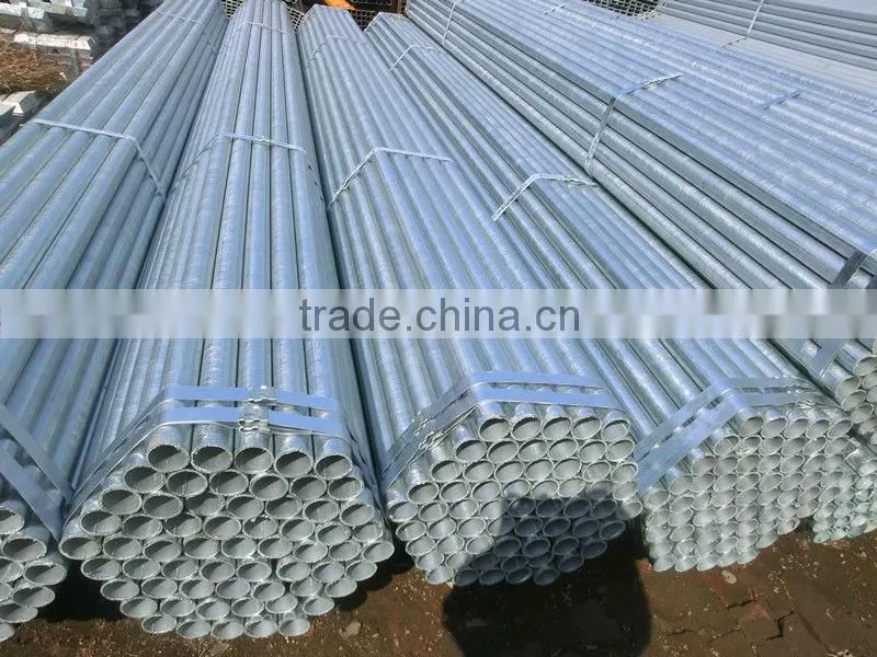 HIGH QUALITY BS1387 CONSTRUCTION MATERIAL GALVANIZED STEEL PIPE