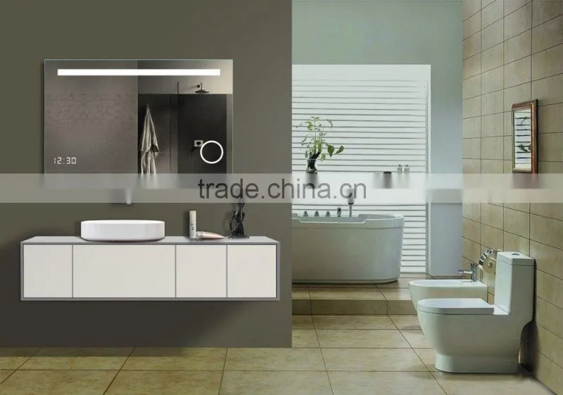 Hot item makeup mirror with led light,illuminated bath mirror with led lighted for bathroom decor
