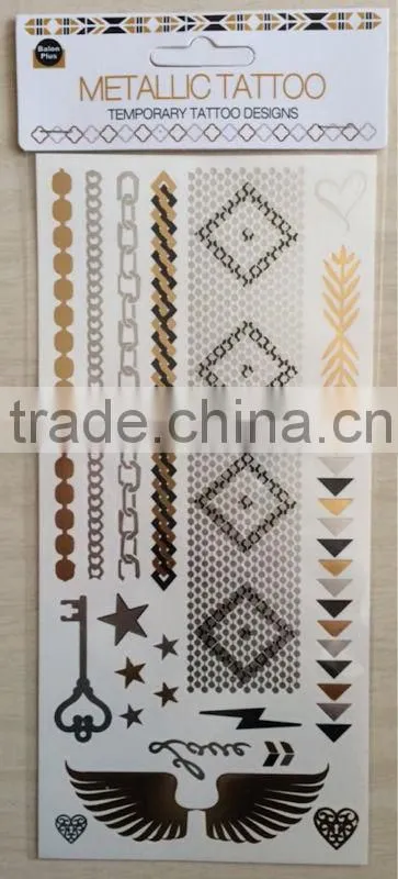 New Design Flash Metallic Tattoo