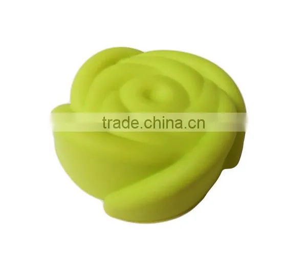 Various Colors Sweet Rose Shaped Silicone Molds For Soap