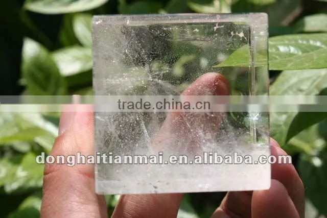 Natural Clear Rock QUARTZ Crystal HEALING CUBE