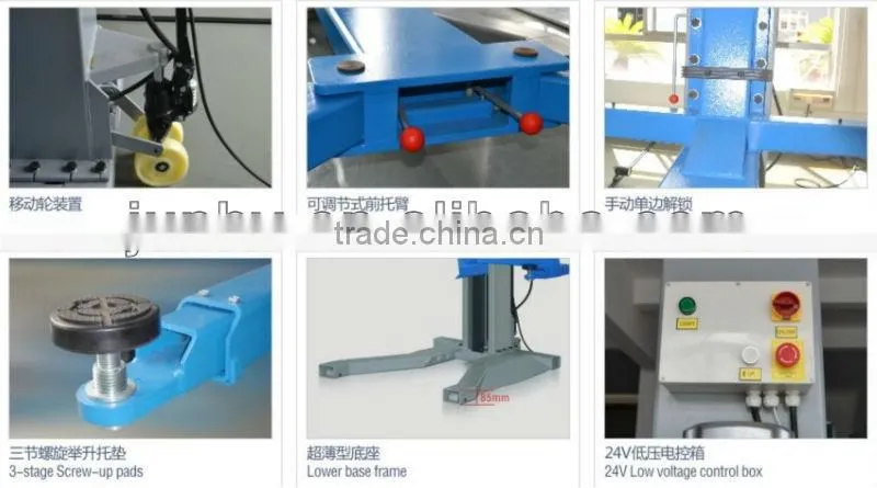JUNHV JH-4P5000 4 post hydraulic parking car lift for car repair