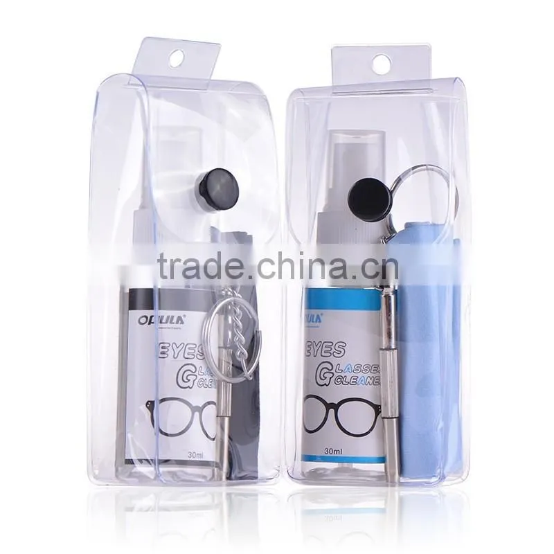 2016 newest factory price opula eye-glasses cleaner with cleaning, cloth with MSDS
