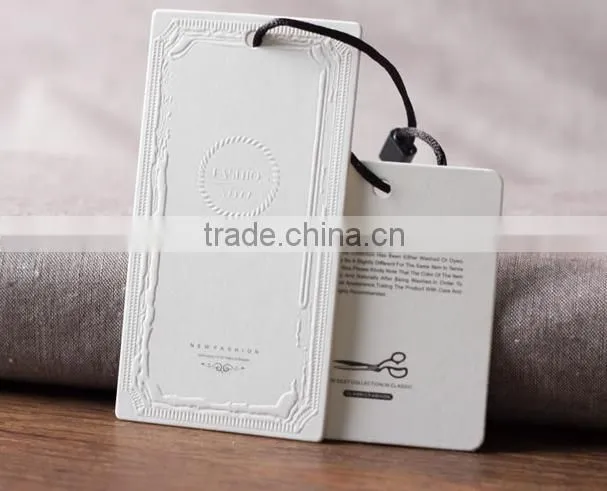 directly factory cuatomizered high grade clothing hang tag