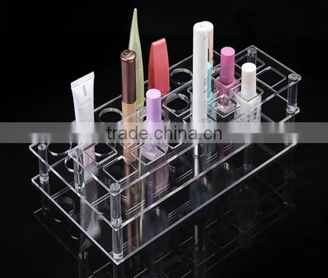 Lip gloss lipstick shelf storage rack acrylic cosmetic display shelf