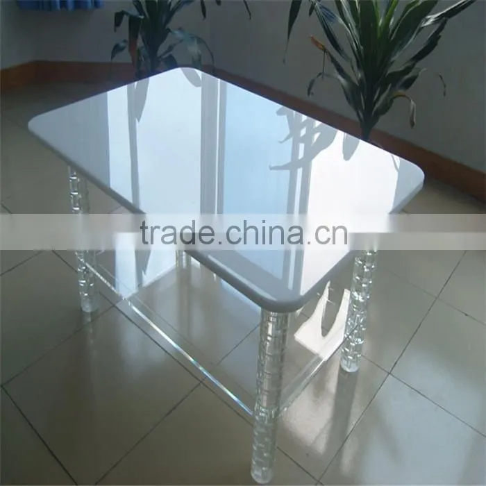 classic durable rectangle acrylic table