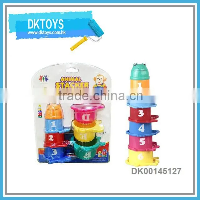 Animal Shape Funny Educational Plastic Baby Toys Stacking