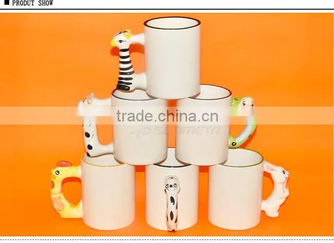 Sunmeta cheap ceramic sublimation cute animal print mug(MKB10-30)