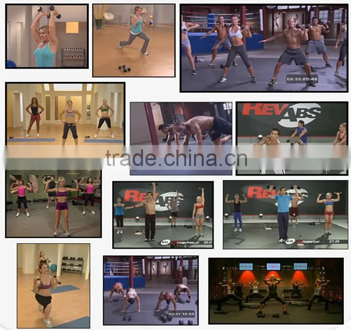wholesale aerobic hexagon Hex Dumbell with logo printed