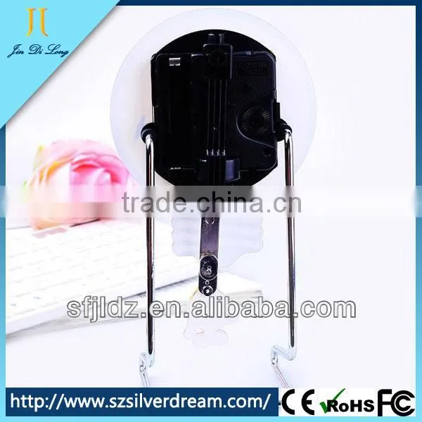 Quartz desk clock cartoon style digital smile movable face clock