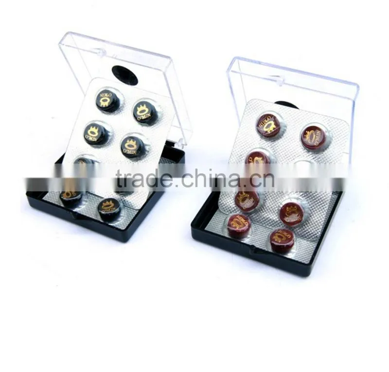 Tournament leather billiard snooker cue tip 10mm