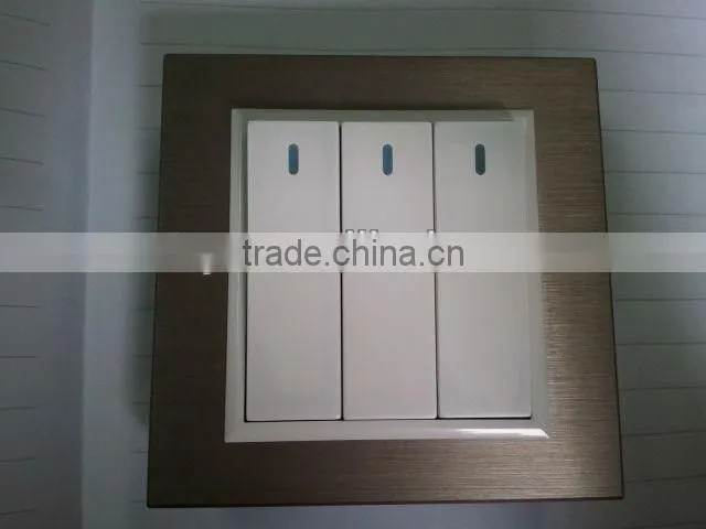 ALUMINIUM PANEL,WALL SWITCH ,TWO GANG ONE WAY SWITCH