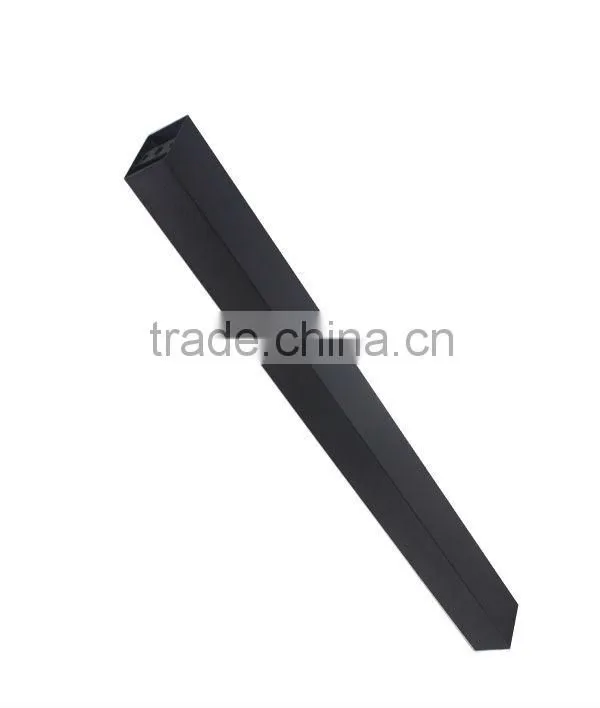 Texture Black Powder Steel Square Metal Table Legs