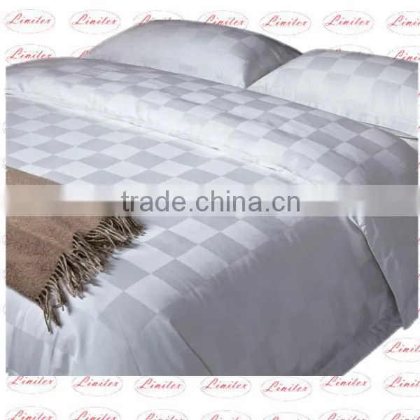 Hot sale cotton or cotton blended jacquard or plain bed sheet , quilt , bedding set for hotel use