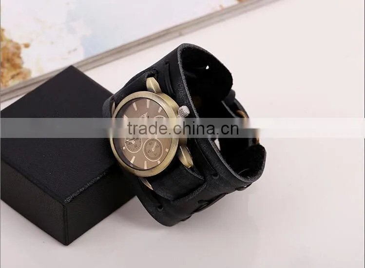 Fashion Handmade leather Women Watch Bracelet