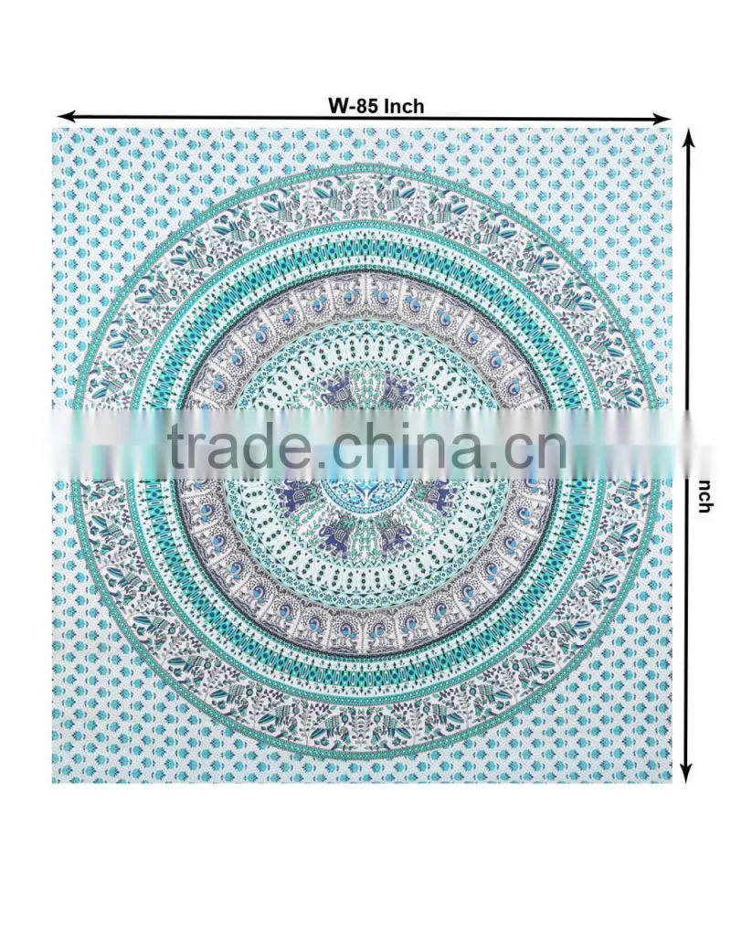 Mandala Elephant Tapestry, Wall Hanging Tapestry, Indian Mandala Tapestries Supplier Export Indian Art Mandala Home Decor Items