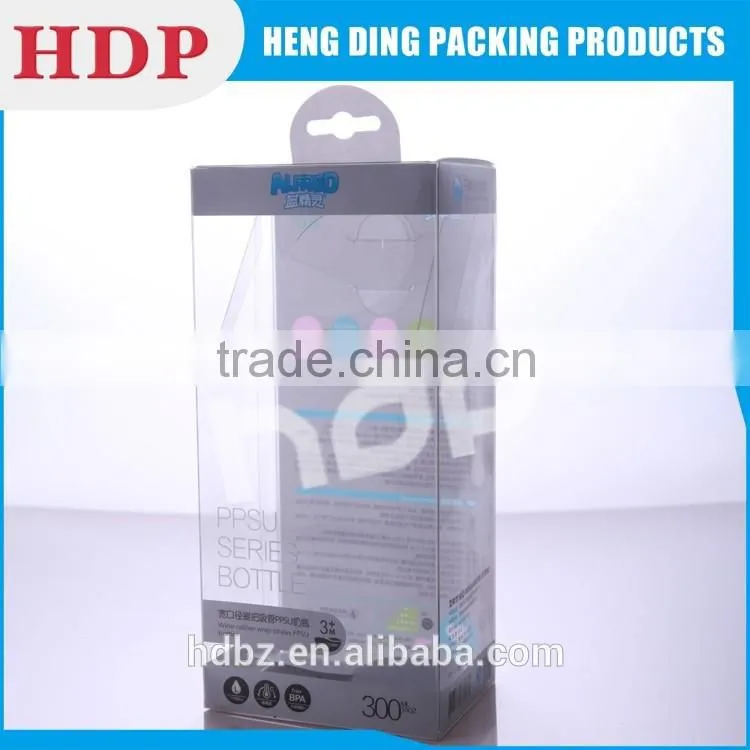 customized clear pvc plastic pillow box