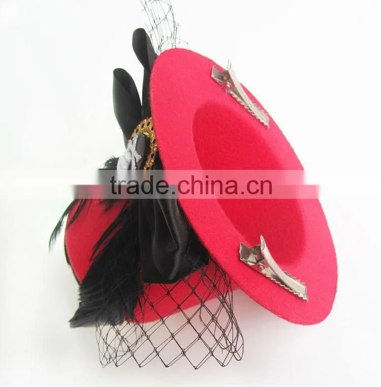 MYLOVE feather fascinator hair accessory fascinator hat with clips MLGM046
