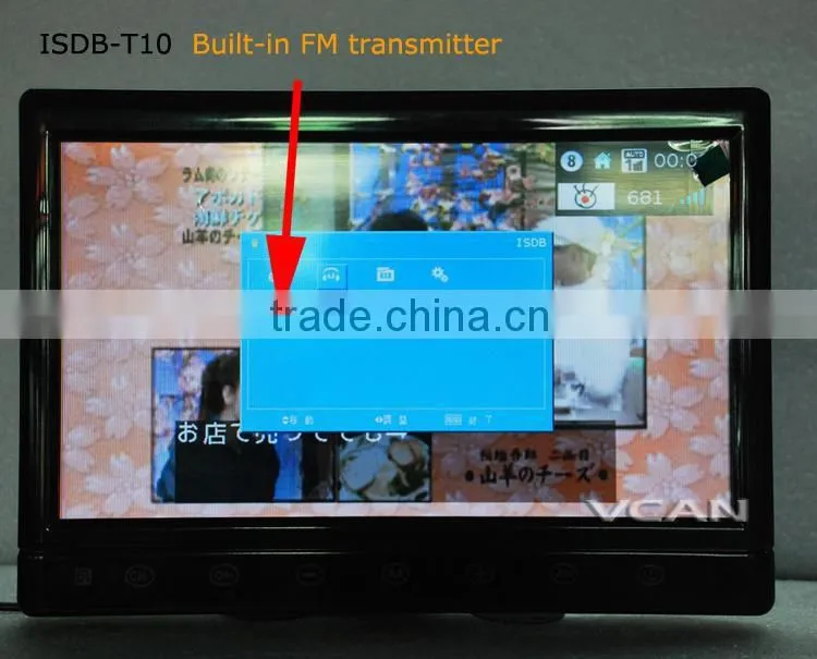 ISDB-T10 10.1 Inch Full Seg Digital TV Receiver