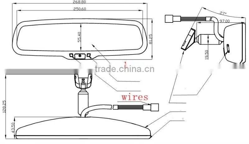 latest 4.3/3.5inch radar detector parking sensor/parking needed