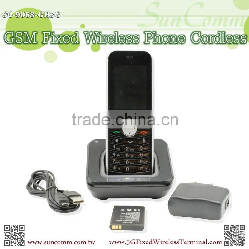SC-9068-GH3G WCDMA GSM Handset Cordless Phone With HD Voice WB-AMR