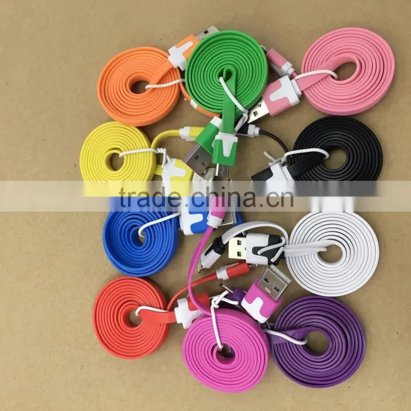 OD 2.6 1M data line PVC Casing usb for iphone 6s usb cable