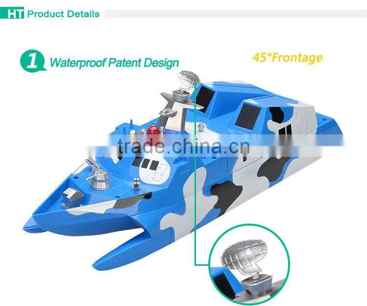 2.4G 1:275 Doubel -base Stealth Speedboat, rc boat.
