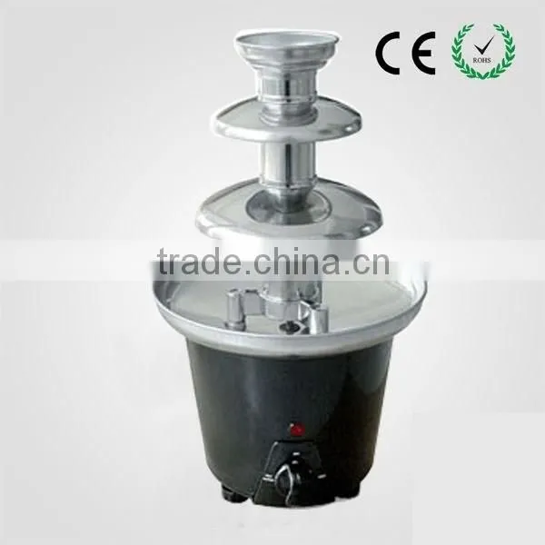 family use 3 tiers wholesale Mini chocolate fountain, china chocolate fountain stand
