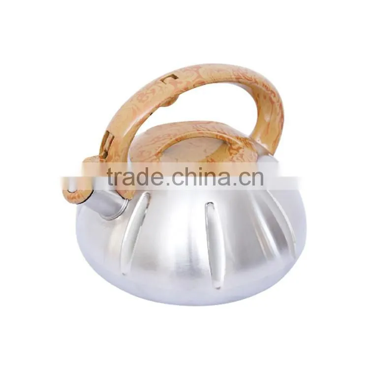 Single bottom or capsulated bottom stainless steel non electric tea kettle whistling kettle
