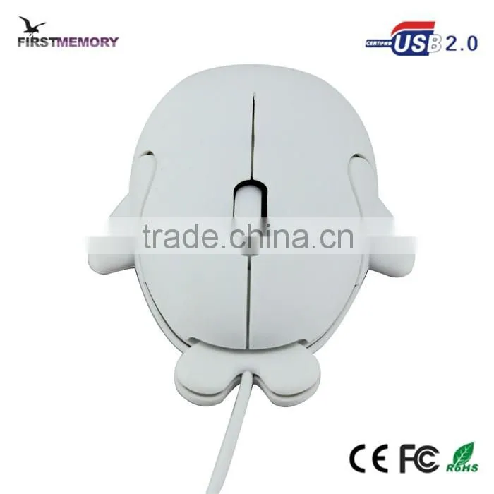 Endangered species dolphin shape optical wired gift mouse