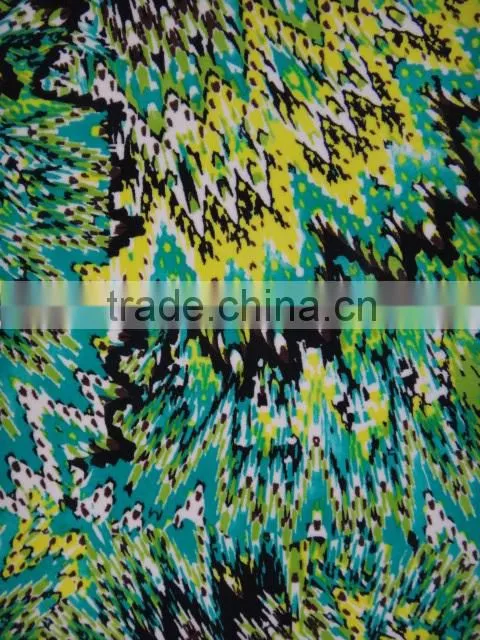 Digital printing knitted fabric polyester stretch fabric for knitting jersey