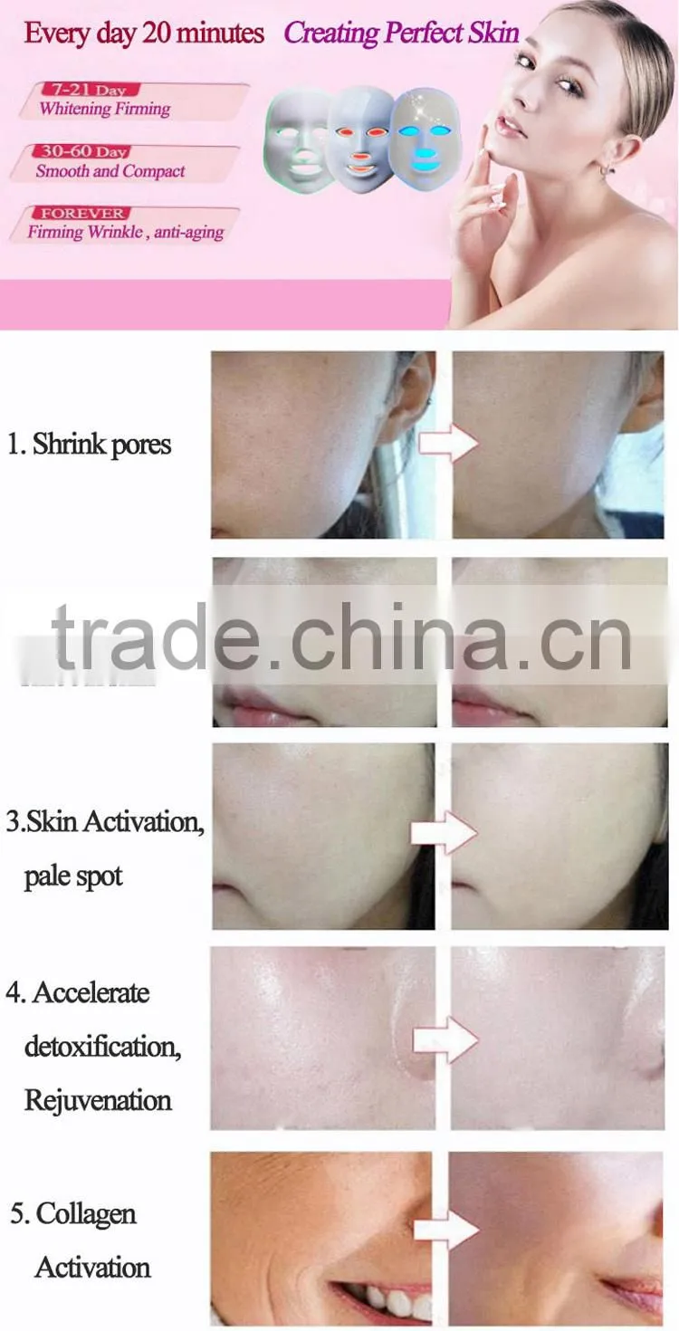 Factory price skin rejuvenation anti-aging led mask / silicone led mask