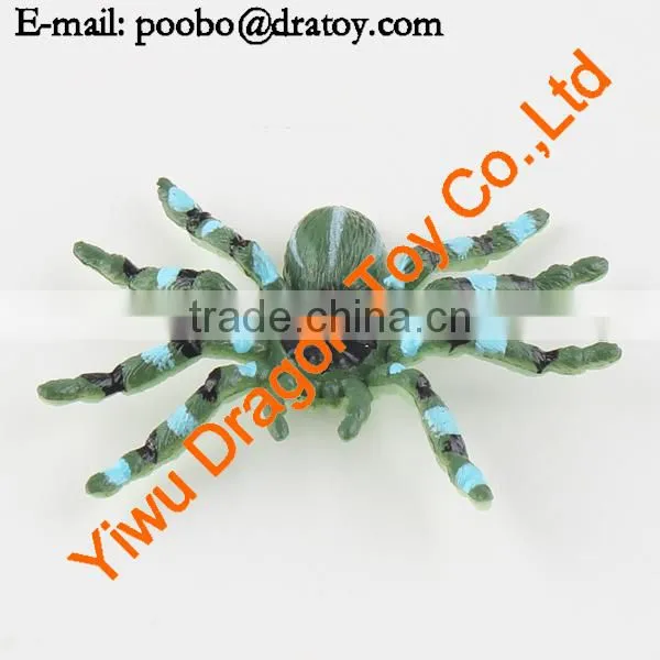 12 designs pvc colorful spider toy