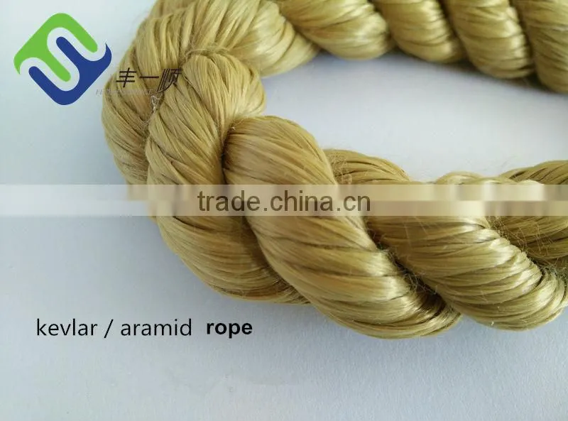 16 ply kevlar ropes/aramid ropes 2mm/marine used rope