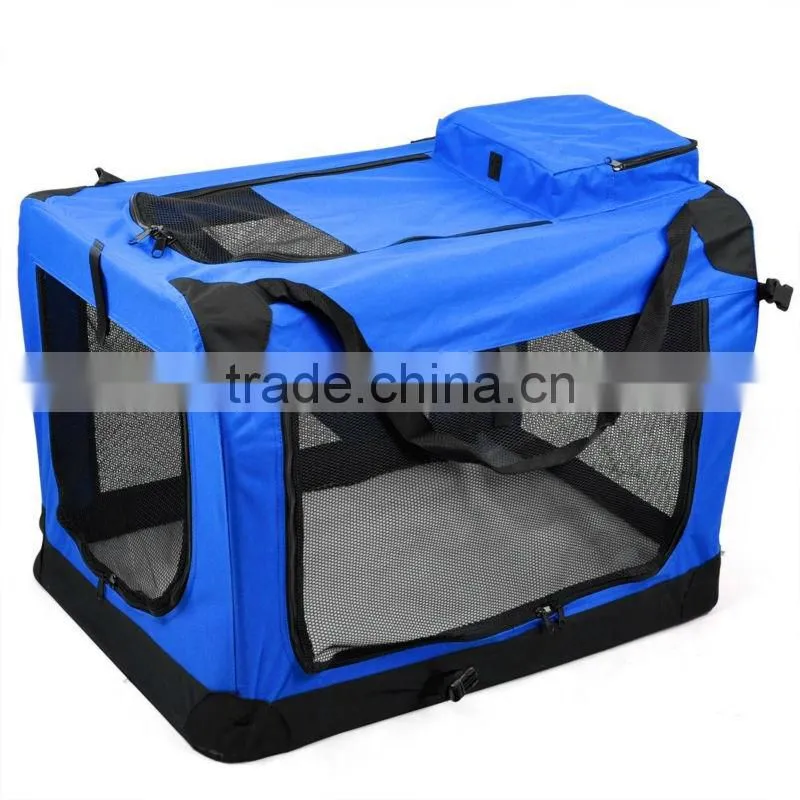 Custom logo foldable top opening cat carrier pet carrier soft sided cat carrier